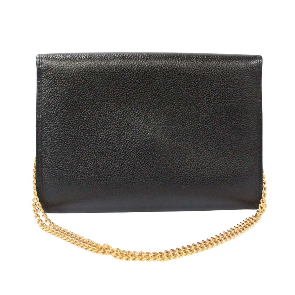 CHRISTIAN DIOR Vintage Black Leather Shoulder Bag - Picture 3 of 14